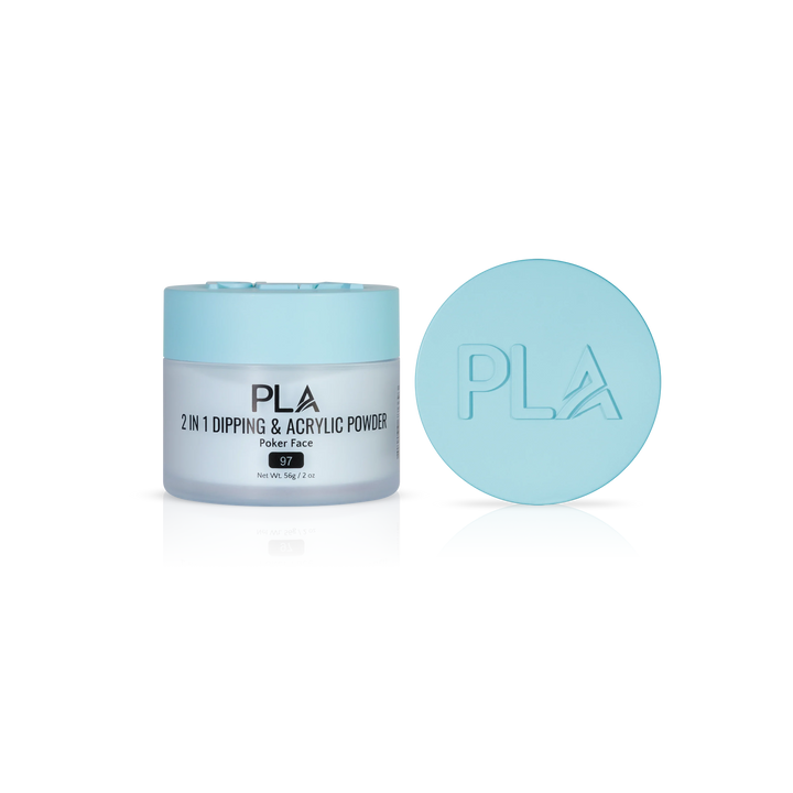 PLA Nail Dip Powder (front view of the jar and lid)