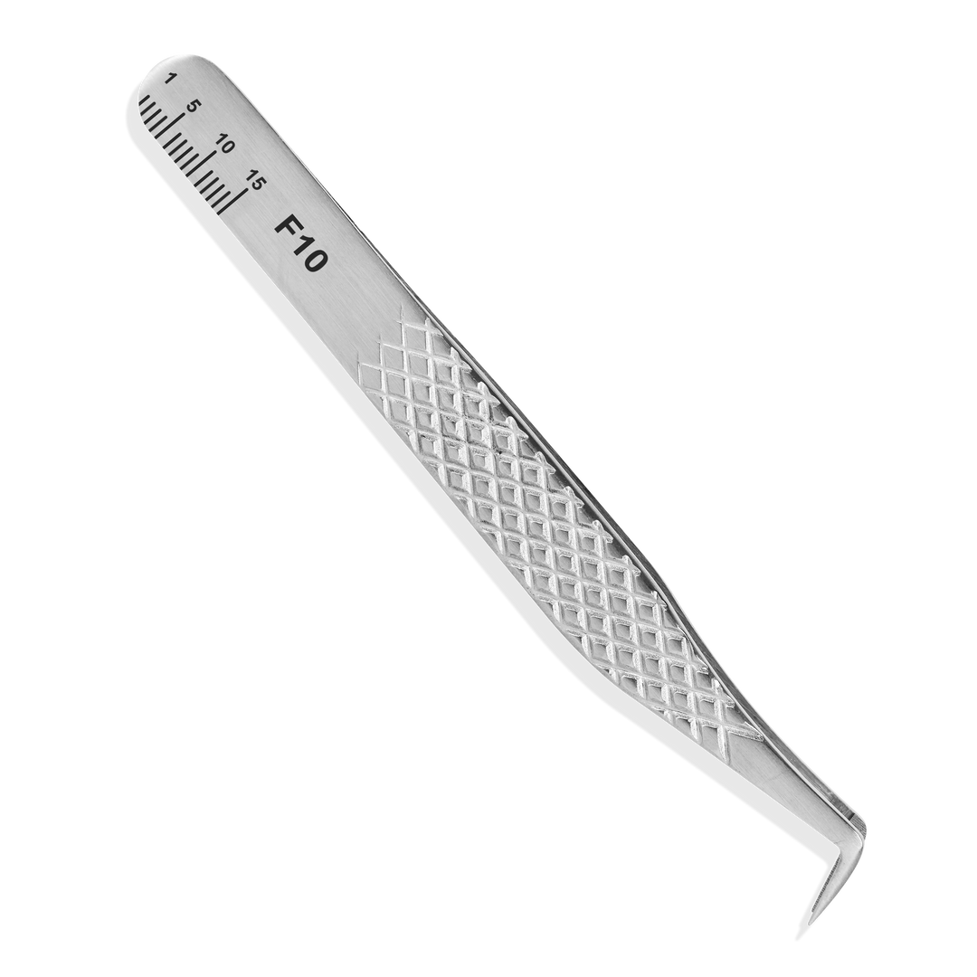 F10 - Fiber Tip 90 Degree Boot Tweezer