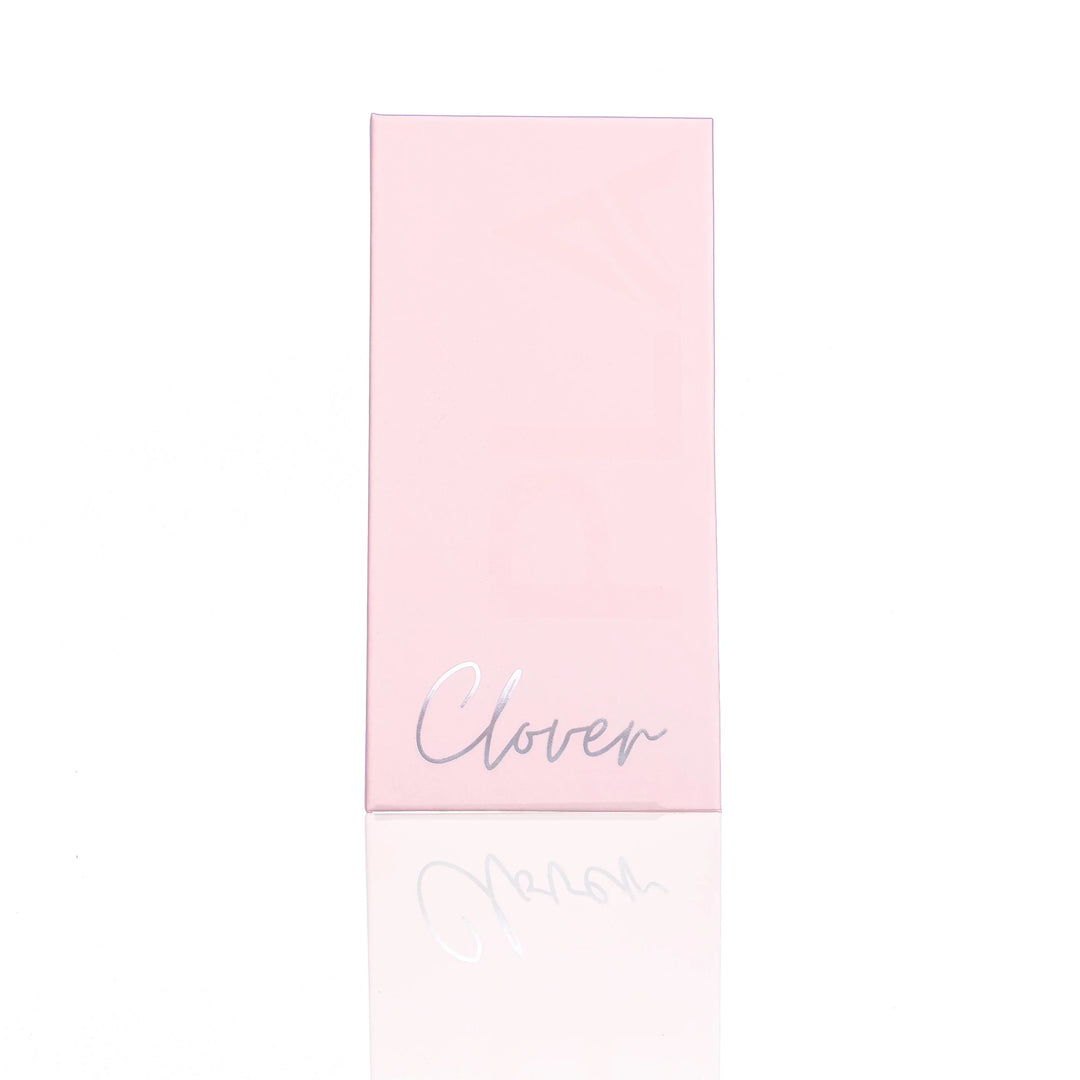 Clover lash trays from PLA Beauty Inc. — Single length (front view of closed lash tray)