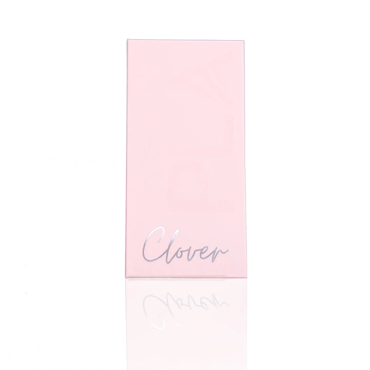 Clover lash trays from PLA Beauty Inc. — Single length (front view of closed lash tray)