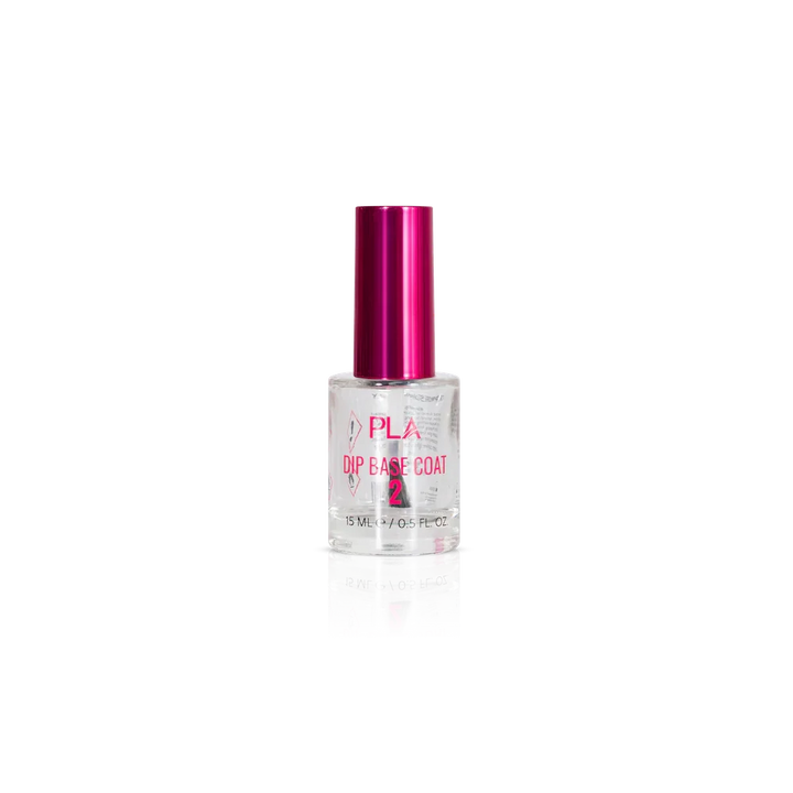 Dip Base Coat from PLA Beauty Inc. (front view of the bottle)