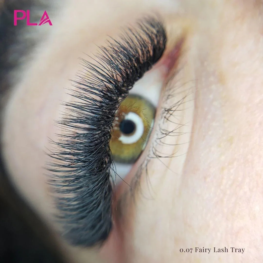 Wispy lash extensions from PLA: Lash Set Using PLA Fairy Lash Tray