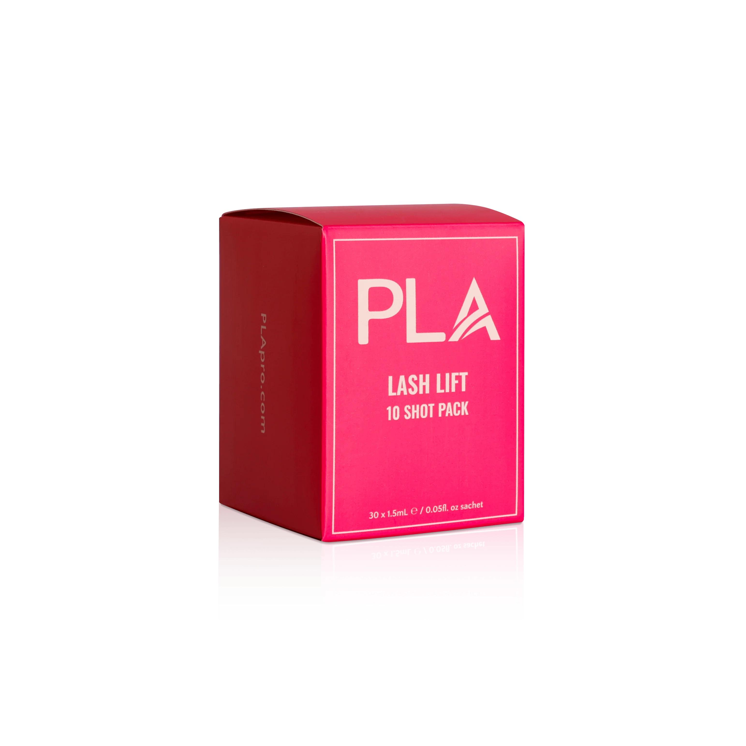 PLA Lash Lift and Tint Line: Lash Lift 10 Shot Pack (front view of the box)