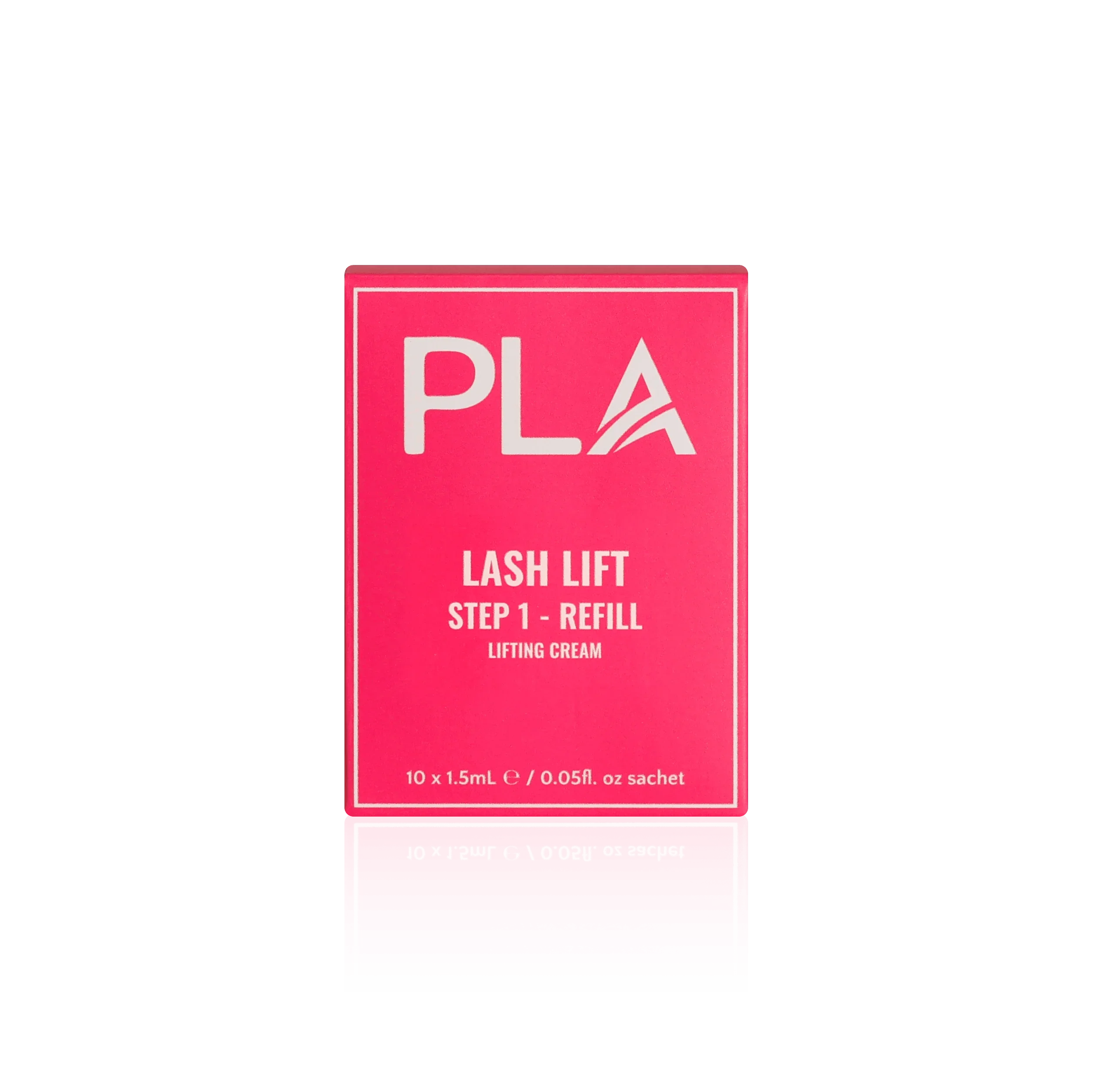 PLA Lash Lift and Tint Line: Lash Lift Step 1 Refill Pack (front view of the box)