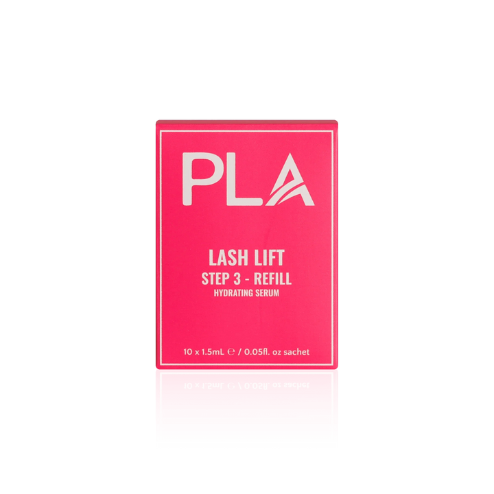 PLA Lash Lift and Tint Line: Lash Lift Step 3 Refill Pack (front view of the box)