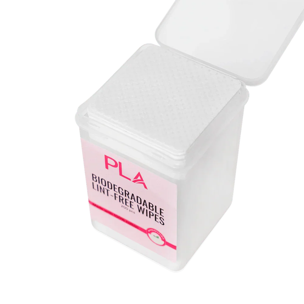 Lint Free Wipes from PLA (top view of the open box)
