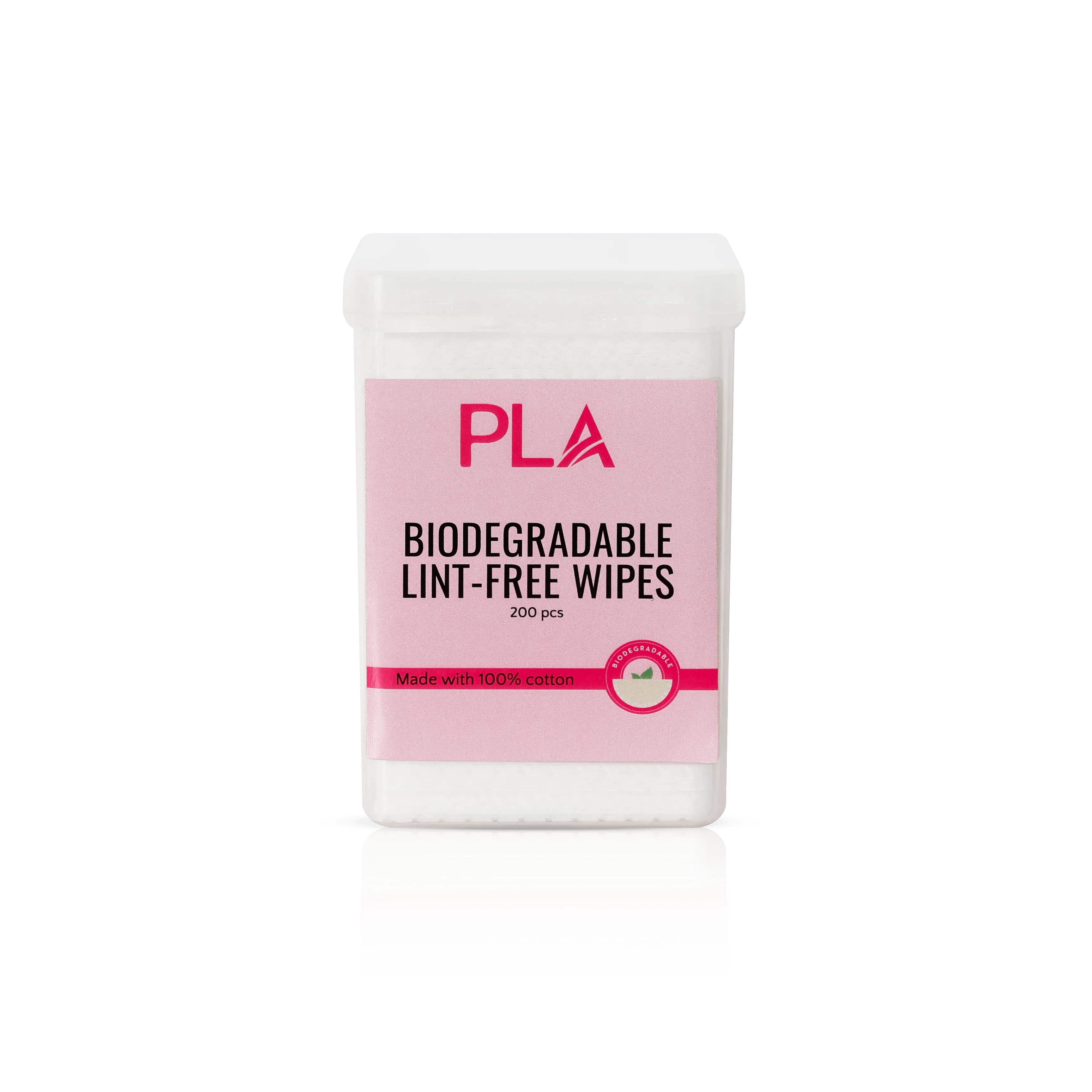 Lint Free Wipes from PLA (front view of the box)