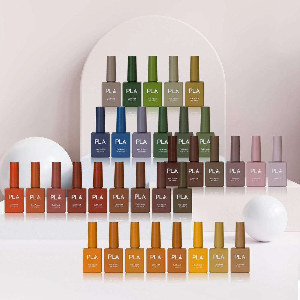 All fall nail polish colors in Fall Collection from PLApro.