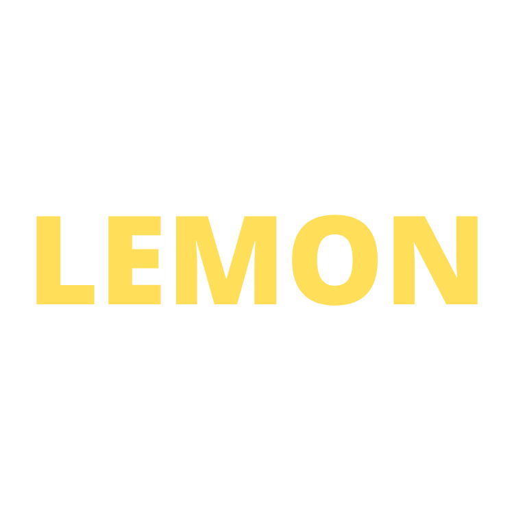PLA Lemon Lashes — Loose Fans (the word "Lemon" in the color lemon)