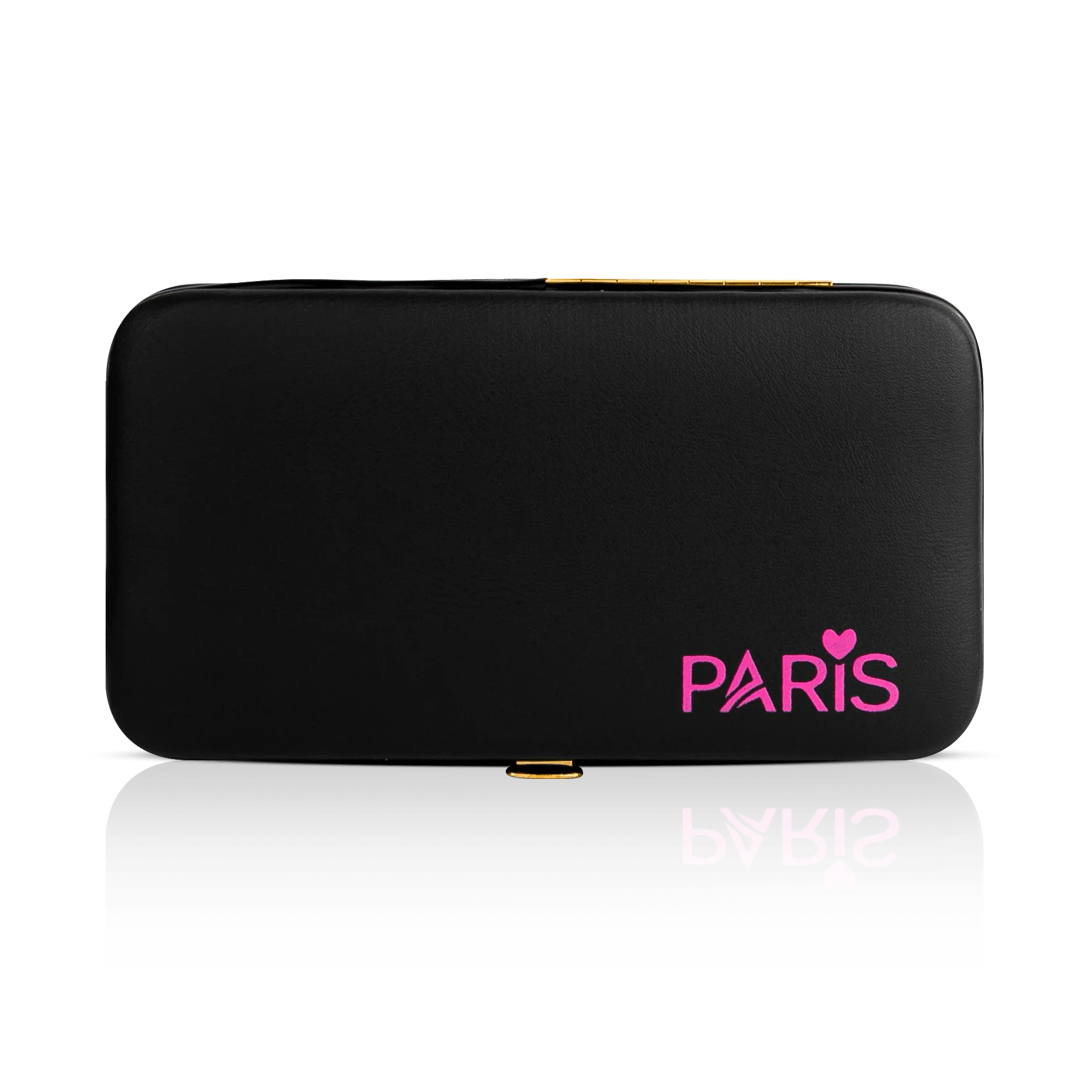 Mini Tweezer Set from Paris Lash Academy: The Small But Mighty, P00, P5, P11 (front view of tweezers and magnetic tweezer case)