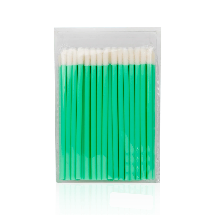 Disposable Lip Applicator from Paris Lash Academy: Green (front view of pack)