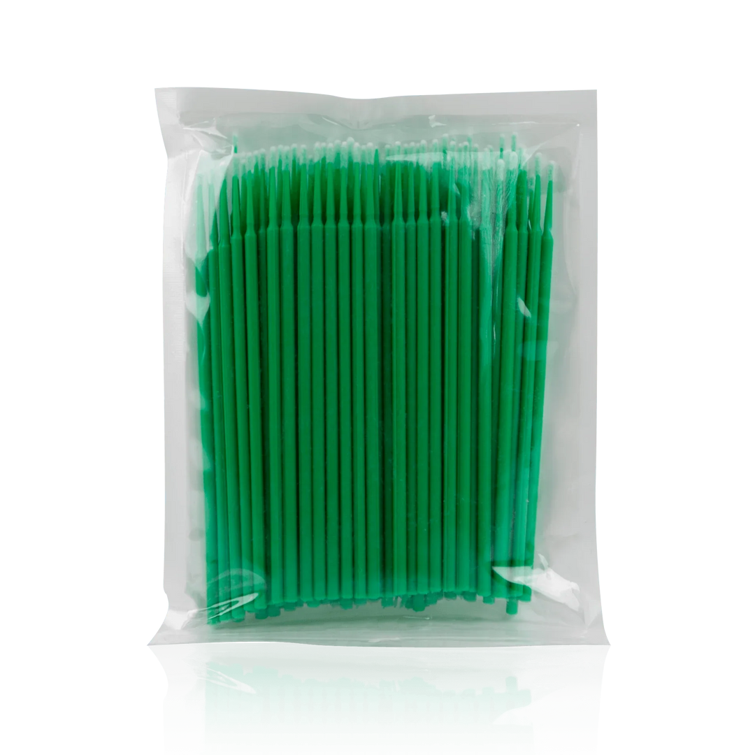 Micro Brush from Paris Lash Academy: Green (front view of pack)