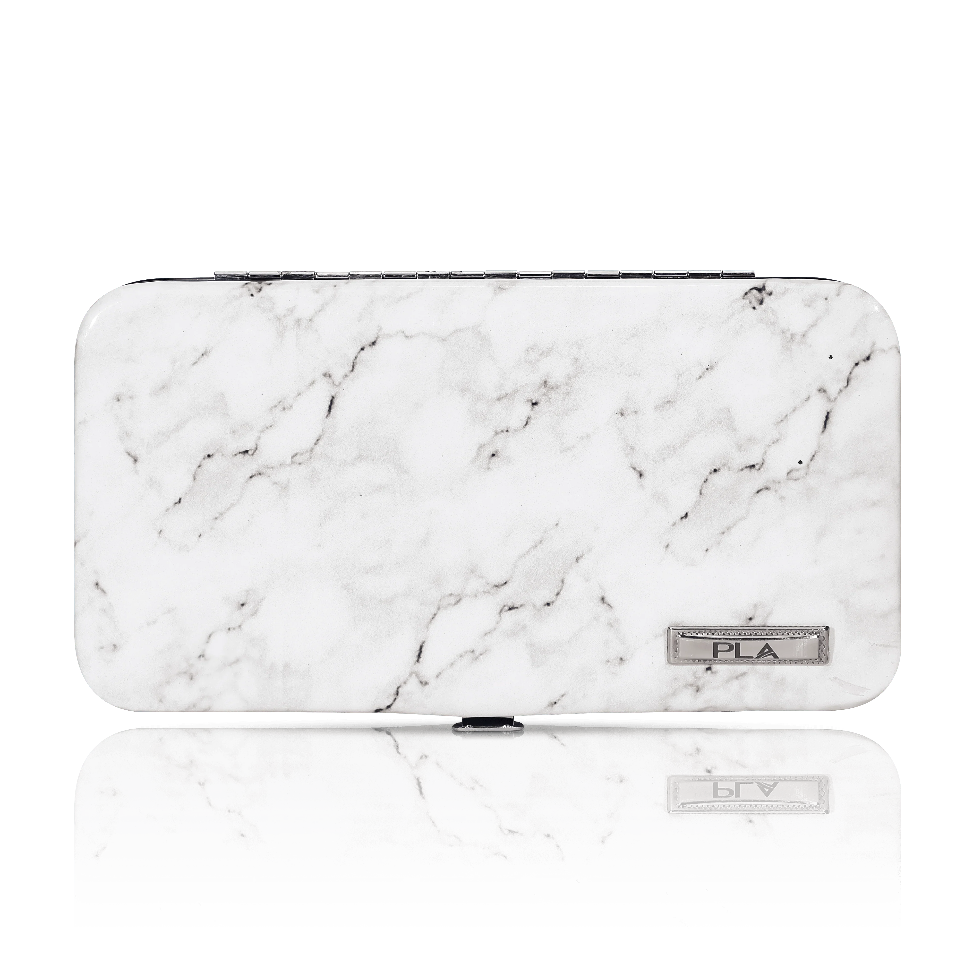 Magnetic Tweezer Case from Paris Lash Academy: Marble (front view)