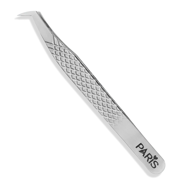 PLA P3 Boot Volume Tweezers (front view of Diamond Cut tweezer)