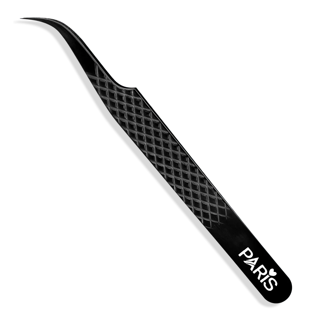 PLA P6 Ultimate Volume Tweezers (front view of three tweezers, close up view of the tip)