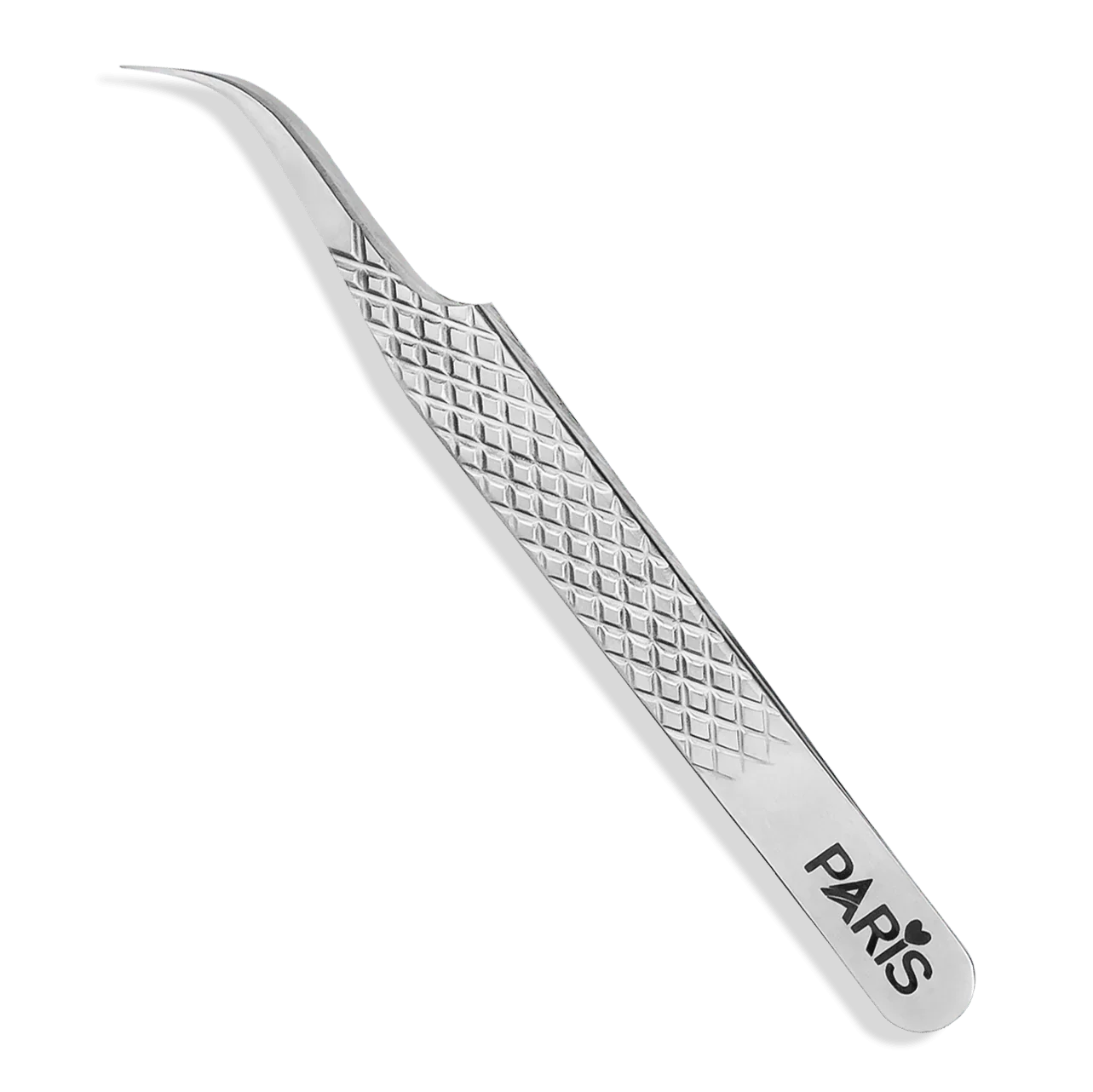 PLA P6 Ultimate Volume Tweezers (front view of Diamond Cut tweezer)