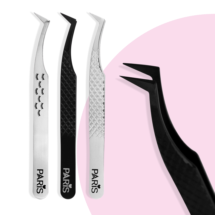 P9 - L Shape Tweezer - Paris Lash Academy