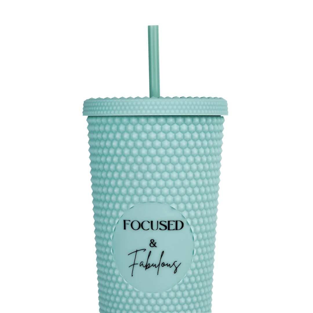 Studded Mint Focused & Fabulous Tumbler - Paris Lash Academy