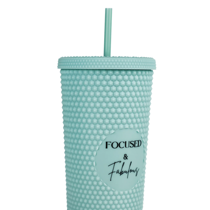 Studded Mint Focused & Fabulous Tumbler - Paris Lash Academy