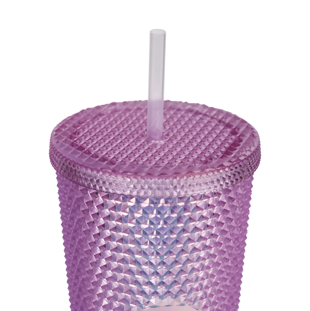 Studded Iridescent Pink Hello Gorgeous Tumbler - Paris Lash Academy