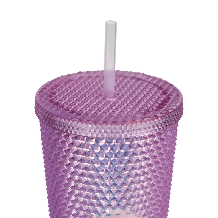 Studded Iridescent Pink Hello Gorgeous Tumbler - Paris Lash Academy