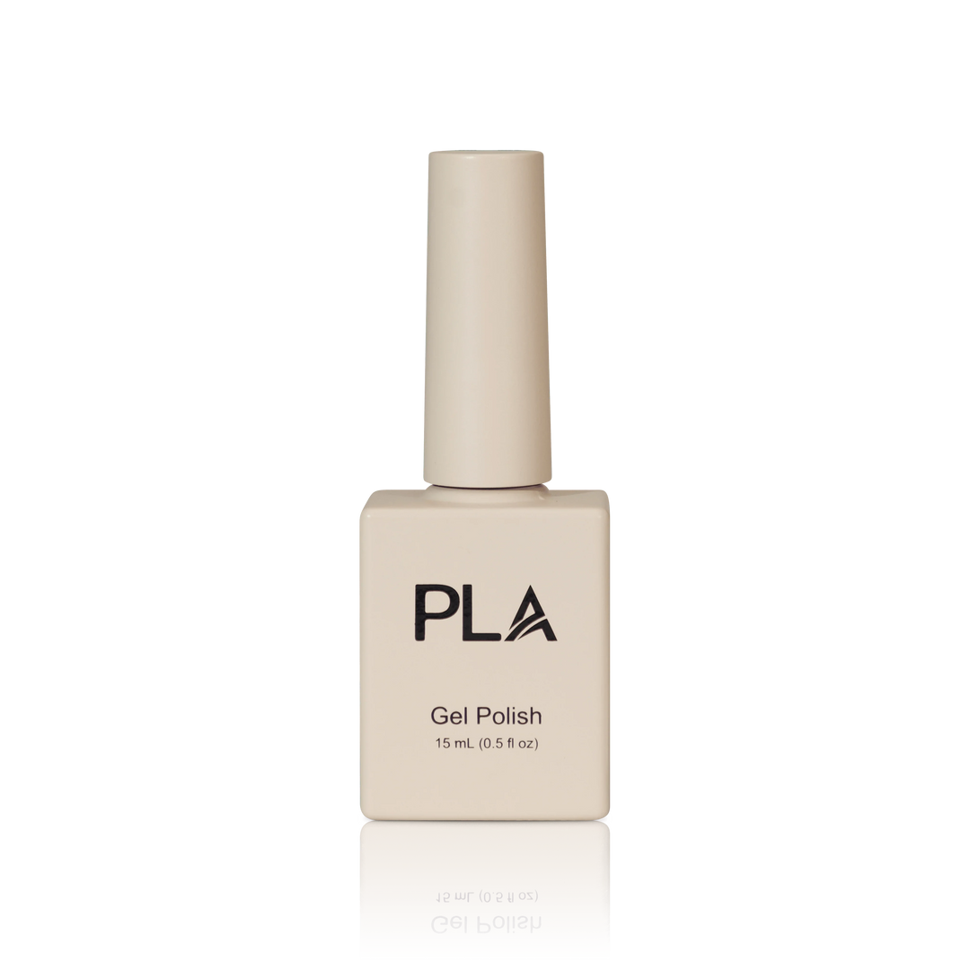 Nude nail colors from PLA: Glaze The Roof #218 (gel, front view)