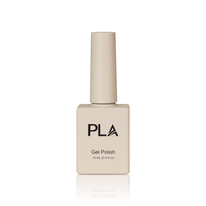 Nude nail colors from PLA: Glaze The Roof #218 (gel, front view)