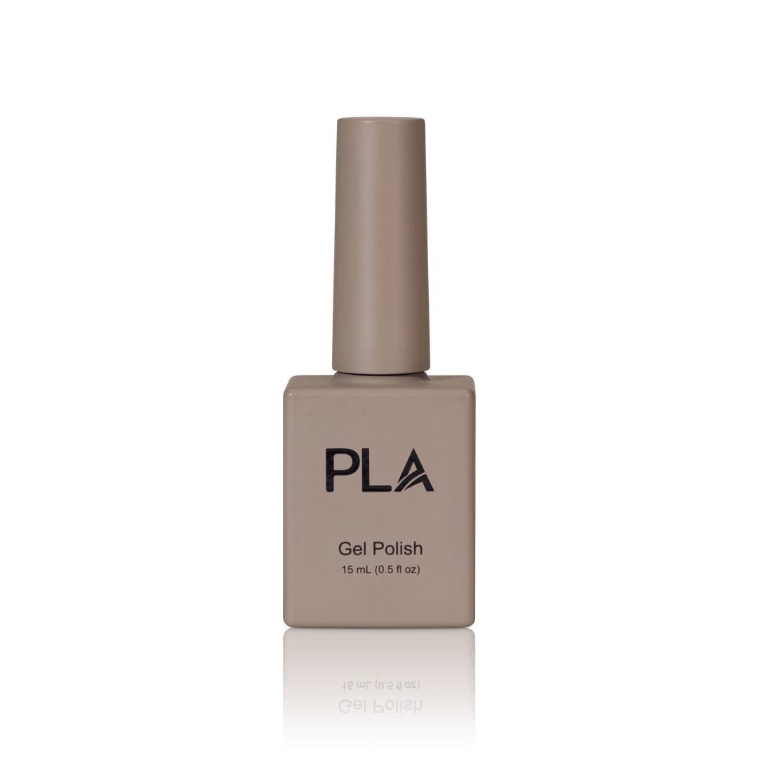 Nude nail colors from PLA: Brie Mine Forever #235 (gel, front view)