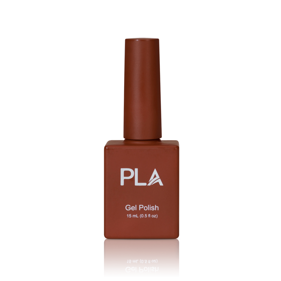 Fall nail polish colors from PLA: Rainboot Red #260 (gel, front view)