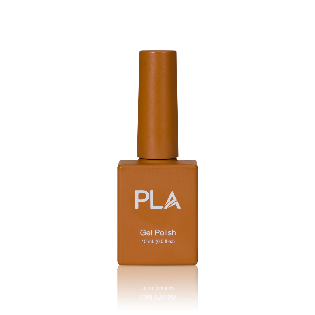 Fall nail polish colors from PLA: Pumpkin Nice Latte #261 (gel, front view)