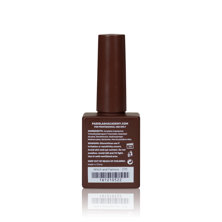 Fall nail polish colors from PLA: Witch And Famous #270 (gel, back view)