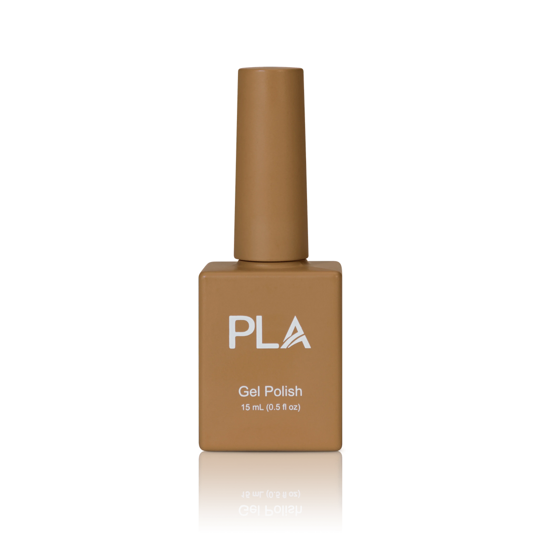 Fall nail polish colors from PLA: Channel The Flannel #278 (gel, front view)