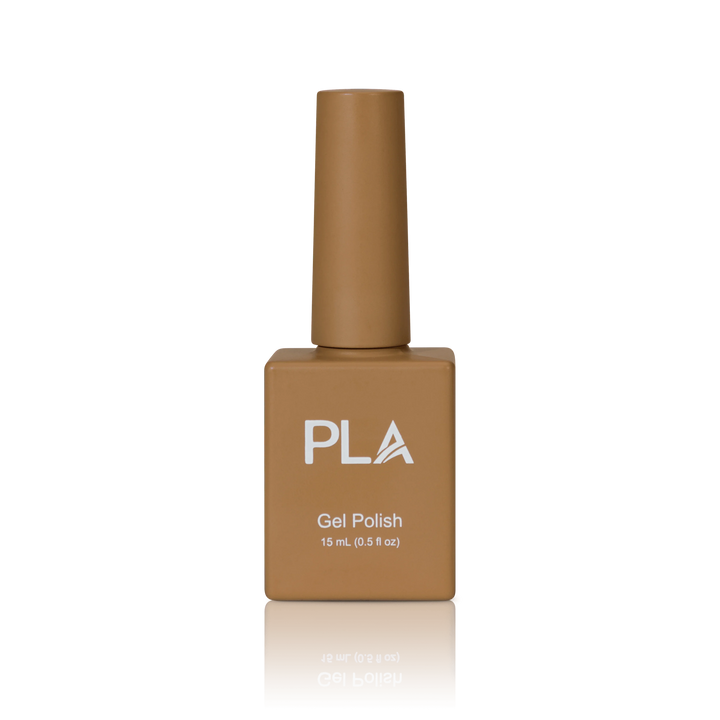 Fall nail polish colors from PLA: Channel The Flannel #278 (gel, front view)