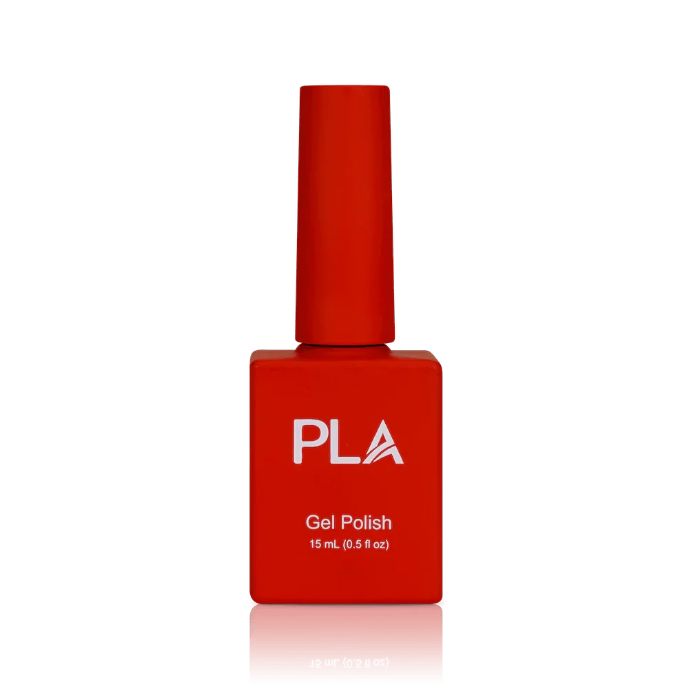 Holiday nail colors from PLA: Christmas Magic #109 (gel, front view)