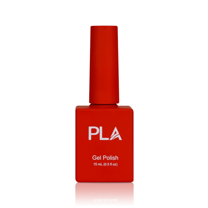 Holiday nail colors from PLA: Christmas Magic #109 (gel, front view)