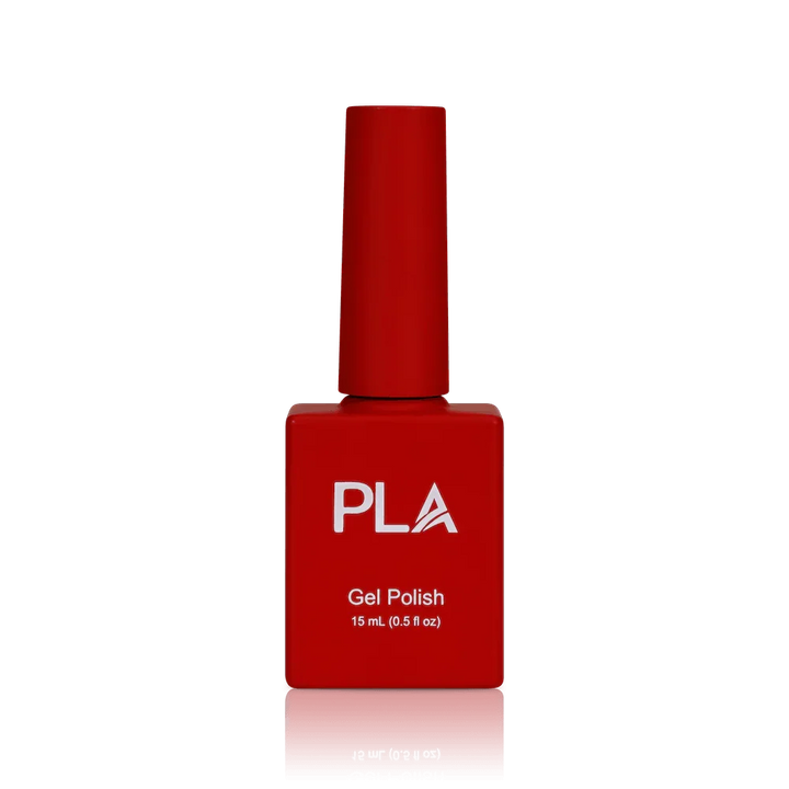 Holiday nail colors from PLA: Santa's My Tinder Match #113 (gel, front view)