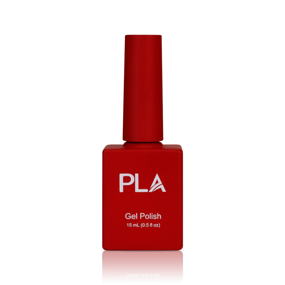 Holiday nail colors from PLA: All The Jingle Ladies #114 (gel, front view)