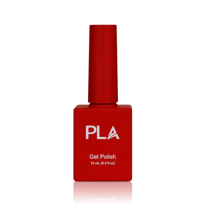 Holiday nail colors from PLA: Snap That Elfie #115 (gel, front view)