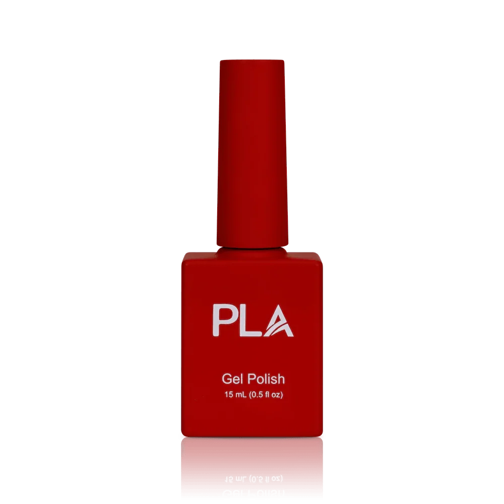 Holiday nail colors from PLA: With A Bow #116 (gel, front view)