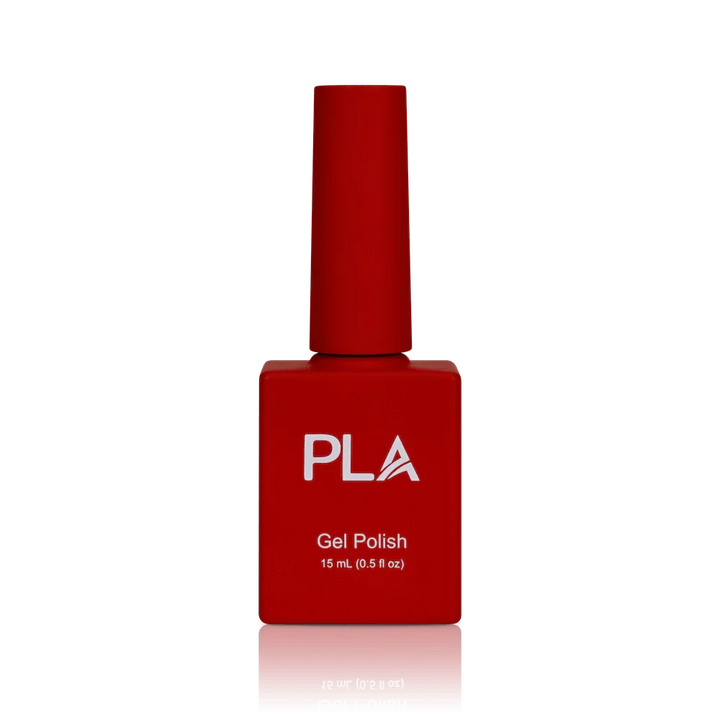 Holiday nail colors from PLA: With A Bow #116 (gel, front view)