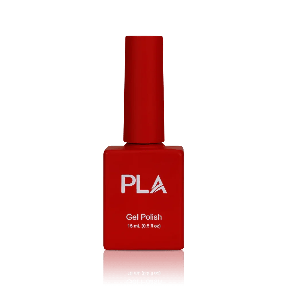 Holiday nail colors from PLA: Sleigh What?! #120 (gel, front view)