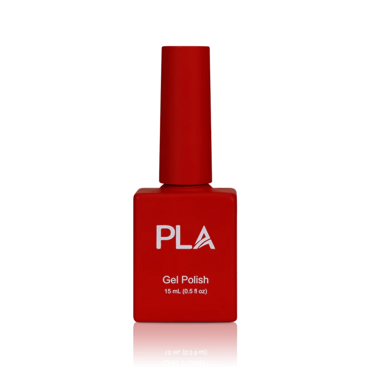 Holiday nail colors from PLA: Sleigh What?! #120 (gel, front view)