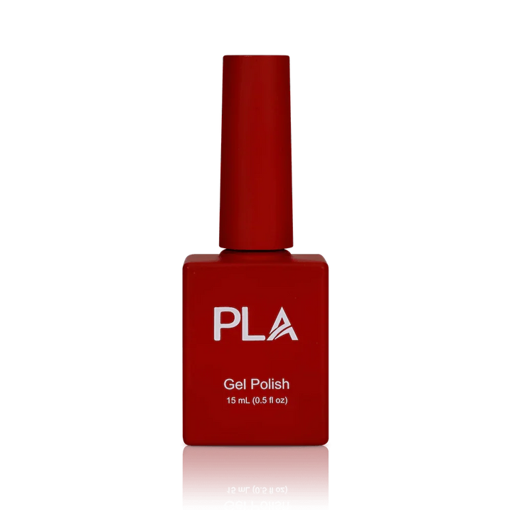 Holiday nail colors from PLA: Mrs. Claws #123 (gel, front view)