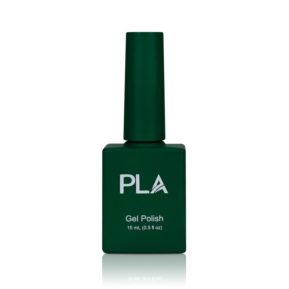 Holiday nail colors from PLA: Under The Mistletoe #131 (gel, front view)
