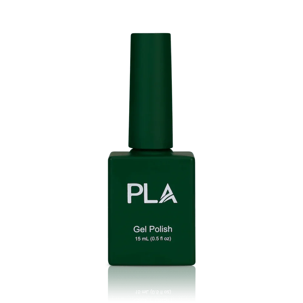Holiday nail colors from PLA: Jolly Jolly #132 (gel, front view)