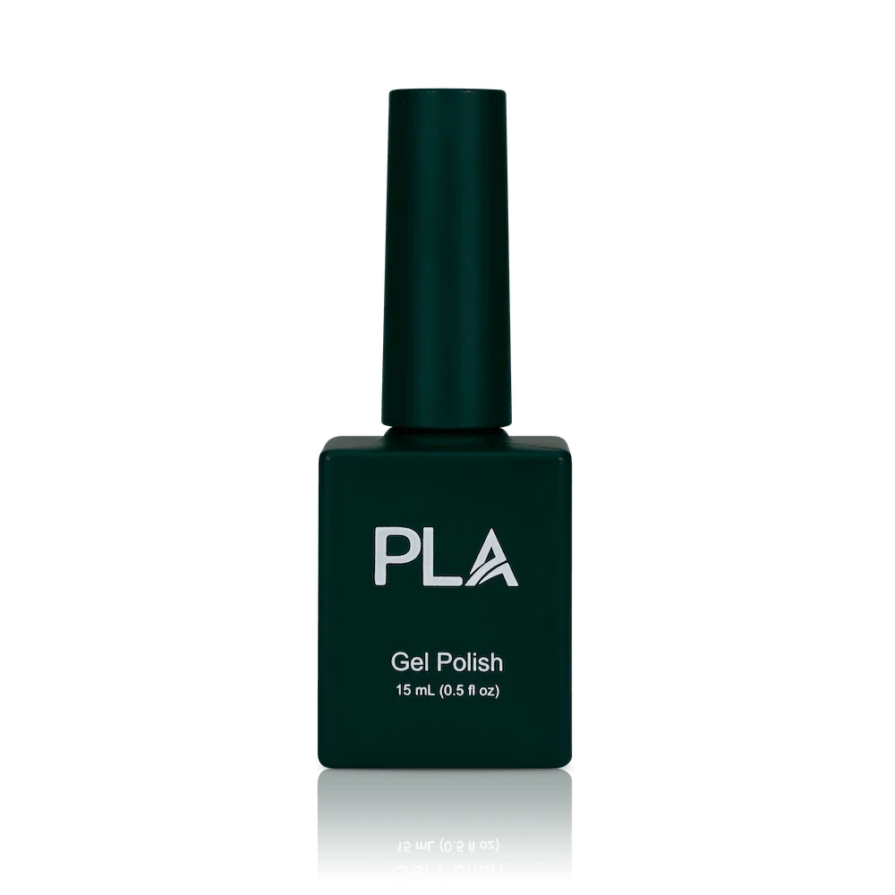 Holiday nail colors from PLA: Text Me Tinsel #134 (gel, front view)