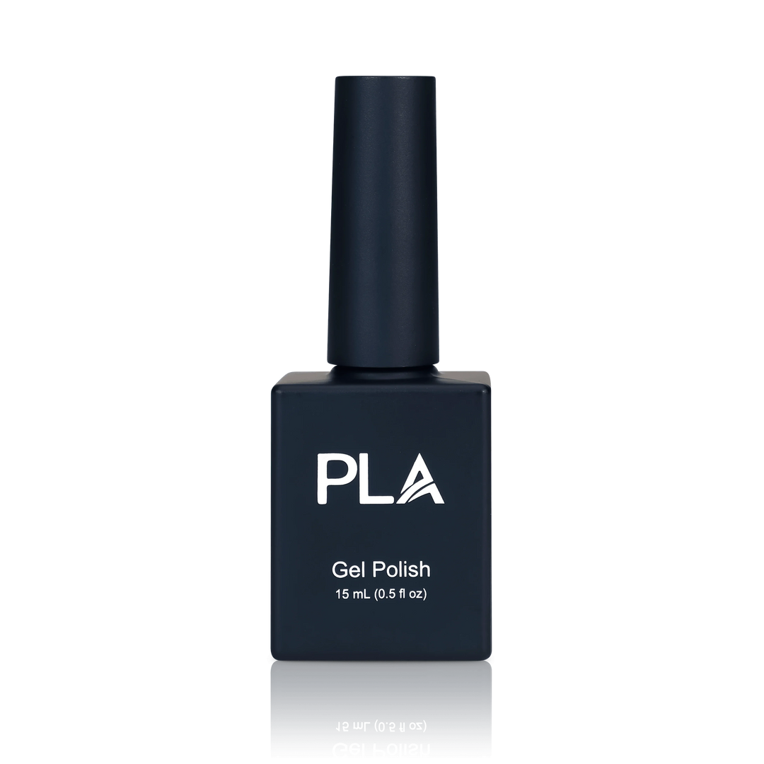 Holiday nail colors from PLA: Tinsel In A Tangle #144 (gel, front view)