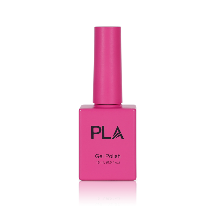 Gel pink nails from PLA: And Snap #38 (gel, front view)