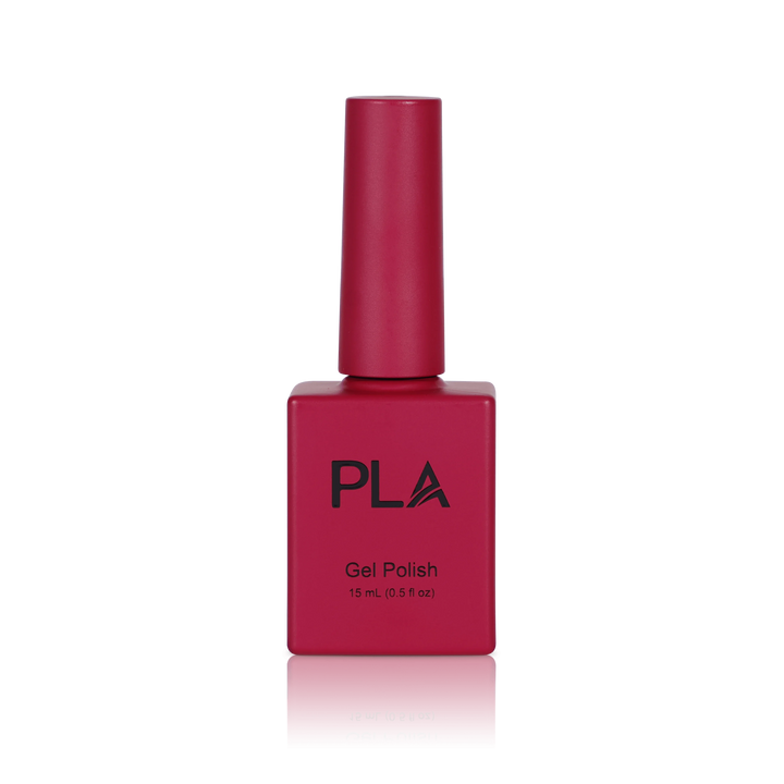 Gel pink nails from PLA: Chew Like You Have A Secret #46 (gel, front view)