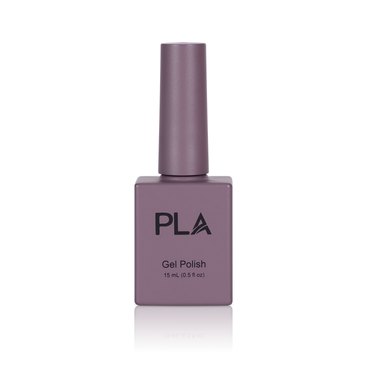 Purple gel nails from PLA: Box Off Chocolates #51 (gel, front view)